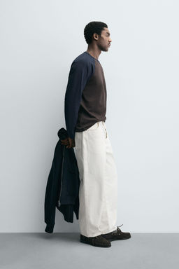 COLOUR BLOCK RAGLAN SLEEVE T-SHIRT - Zara фото 4