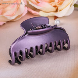 Цена за 12 шт. Крабик для волос «Двойной зубец», классика, 8 см, МИКС