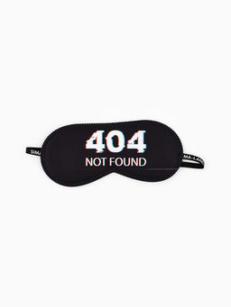 Цена за 2 шт. Маска для сна Not found, 19.3×9.5 см, чёрная