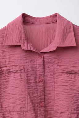 FLOWING SHIRT WITH ELASTIC TRIM