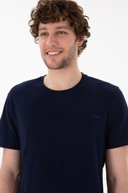 Erkek Regular Fit Bisiklet Yaka Lacivert Basic Ti__rt Sepette S_rpriz _ndirim - U.s. polo assn фото 3