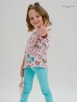 Костюм Мун единорожки на розовом-мятный - Sovalina фото 8
