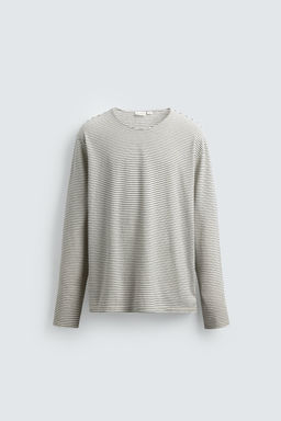 STRIPED JACQUARD T-SHIRT - Zara фото 7