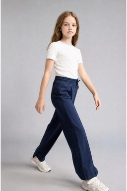 Wide Leg Pamuklu E_ofman Alt_ K_z _ocuk