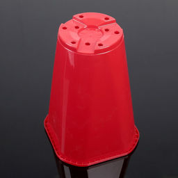 Цена за 2 шт. Горшок для цветов «Роза», 2 л, d=14 см, красный