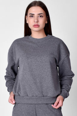 Арт.1504 Свитшот женский 42-52 (6 шт) Цвет:бежевый меланж - Калинка фото 2