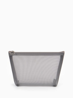 Косметичка дор Сетка 17*6,5*13,5, отд на молнии, серый