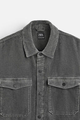PADDED CORDUROY OVERSHIRT - Zara фото 18