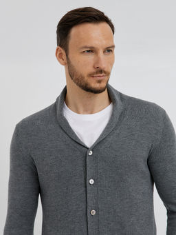 мужской базовый кардиган на пуговицах - Glenfield фото 14