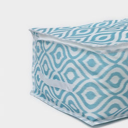 Кофр для хранения вещей Доляна «Лагуна» с ПВХ-окном, 45×30×20 см, бирюзовый