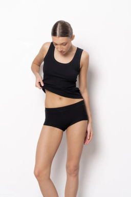 ALMANDO MELADO Трусы женские База "MAXI SLIP" Цвет:черный