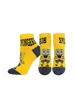 Цена за 2 пары. Носки с рисунком БРЕСТСКИЕ НОСКИ ЖЕНСКИЕ 1146 SPONGEBOB (укороченные) - Conte elegant фото 3