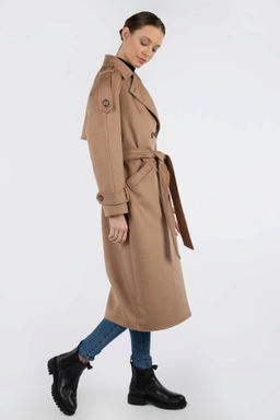 01-11364 Пальто женское демисезонное (пояс)