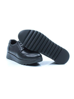 03-5307 BLACK Полуботинки женские (натуральная кожа)