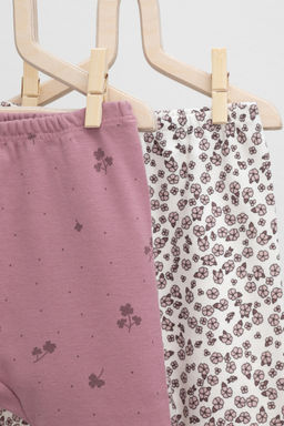 Crockid _ К 4718-2уп/роз.скандинавские цветы,клевер брюки для дев  фото 3