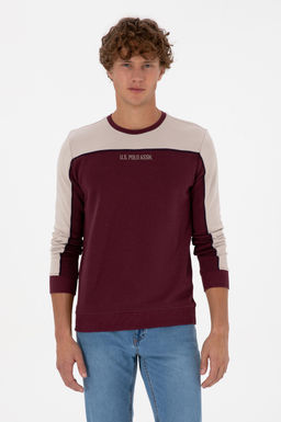 Erkek Bordo Sweatshirt Sepette S_rpriz _ndirim