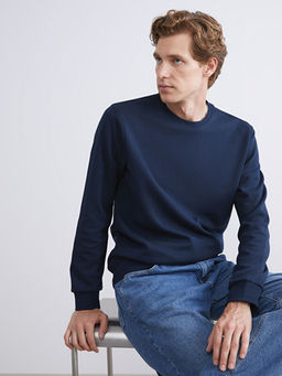 Bisiklet Yaka Erkek Sweatshirt