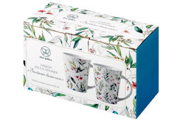 Набор 2 кружек 350 мл 12*9*11 см Зеленые веточки NEW BONE CHINA - Elan gallery фото 8