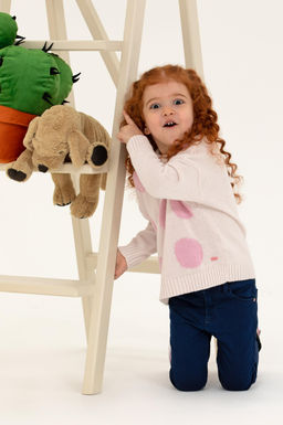 U. S. Polo Assn Кремовый свитер с круглым вырезом для девочек - U.s. polo assn фото 2