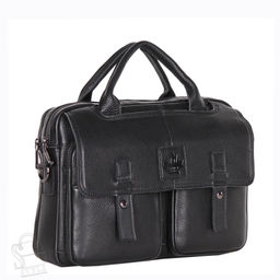 Портфель мужской кожаный 3885Z black  Zinimsk в Новосибирске