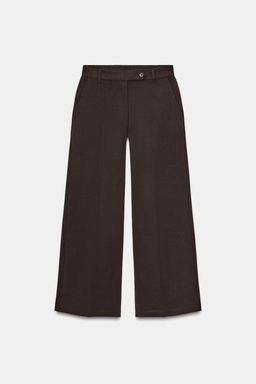PANTAL?N INTERLOCK / Chocolate - Zara фото 8