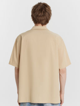 Рубашка мужская бежевая сафари 111942