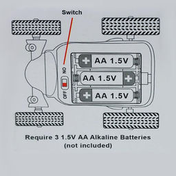 Машина Stunt Car Electric на батарейках красная - Buro фото 2