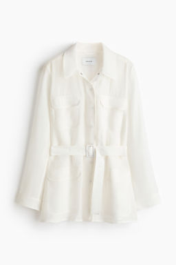 Chaqueta cargo con cintur?n