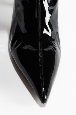 Botas calcet?n a la rodilla en charol - H&m фото 3