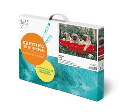 ФРЕЯ PNB/R2 №08 Набор для раскрашивания по номерам 30 х 40 см Мопсы  фото 3