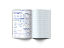 Светоч 48ТПСК5_126_2_1 Тетрадь со справочным материалом Линия успеха, софт тач ламинация + тиснение фольгой, A5 48 л. на скобе 65 г/кв.м , белизна 100 % 10 шт. , клетка 000574 Геометрия фото 5