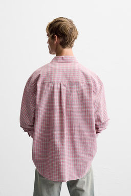 LIGHTWEIGHT CHECK SHIRT - Zara фото 3