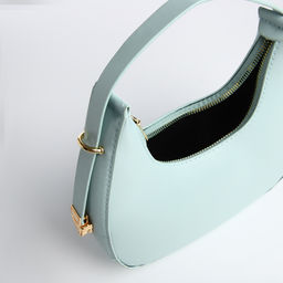 Сумка женская багет на молнии, цвет голубой - Simaland фото 9