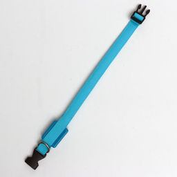 Ошейник светящийся узкий для небольших собак, 26 х 1,5 см, голубой - Пижон фото 3