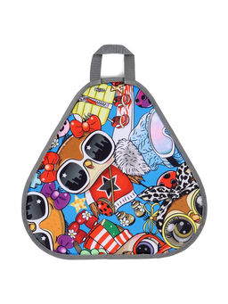 Ледянка мягкая треугольная Sova, голубой, рисунок МИКС