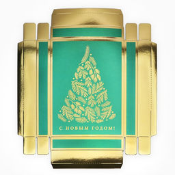 Коробка подарочная новогодняя складная «С новым годом», 21×15×7 см