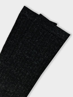 Цена за 5 пар! Носки-гольфы женские в черном цвете - Mark formelle фото 8