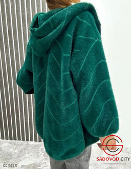 Женский пушистый кардиган с капюшоном - Bruno фото 6