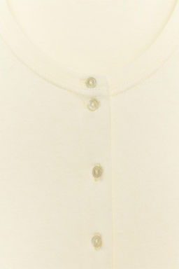 CAMISETA ALGOD?N 100% BOTONES / Amarillo - Zara фото 9
