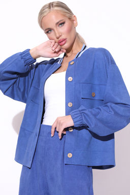 Бомбер (вельвет ниагара) - Эльза фото 3