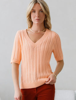 D39.349 Джемпер женский персиковый