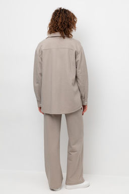 ЕВТ 4117/светлый беж,гусиная лапка брюки жен