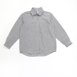 Рубашка в полоску Лен, черная - Inzibe фото 13