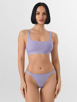 Цена за 2 штуки! Трусы бразилиана женские фиолетовые