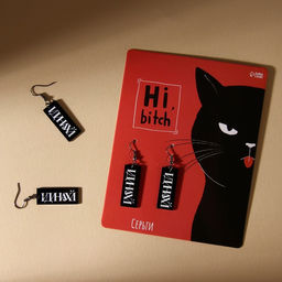 Серьги Hi bitch - Art beauty фото 2