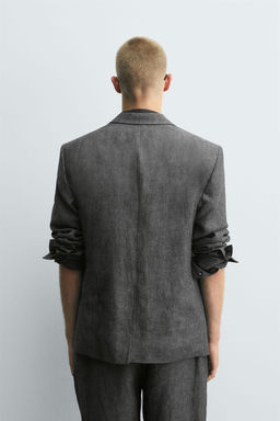 100% LINEN SUIT BLAZER - Zara фото 3