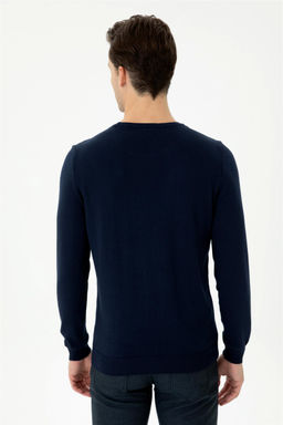 U. S. Polo Assn Мужской темно-синий базовый свитер - U.s. polo assn фото 12