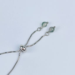 Браслет регулируемый с Моховым агатом