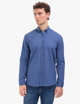 _ndigo Regular Fit Uzun Kollu G_mlek