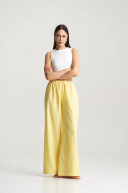 Брюки на шнурке в полоску Yellow - Erist store фото 2